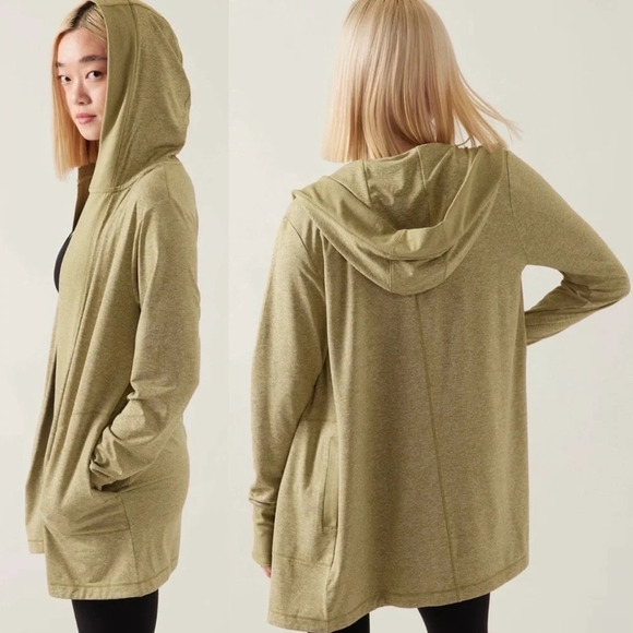 Athleta Sweaters - NWOT Athleta Uptempo Wrap Cardigan in Green Size Small Petite